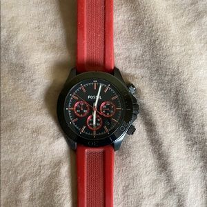 Fossil Retro Traveler Chronograph Silicone Watch